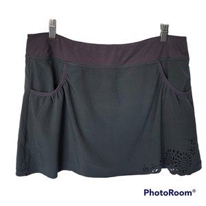 Athleta Women's Gray Laser Cut Athletic Tennis Golf Skort Size Large